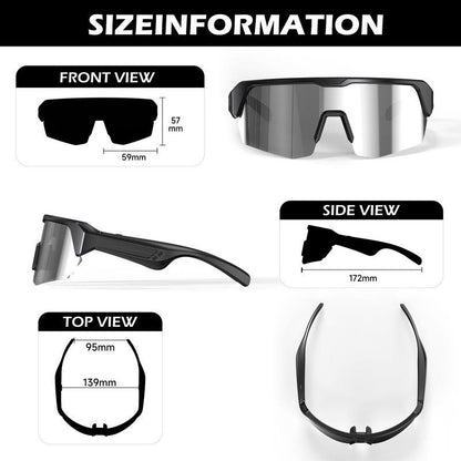 Gafas inteligentes ZEEHOO, gafas de ciclismo, polarizadas Bluetooth 